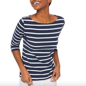 George Stripe Boatneck Shirt